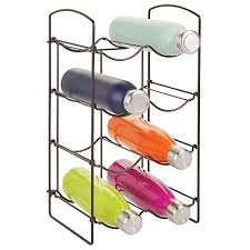 All it takes is adding a few of {these spray bottle hooks} with removable command strips that take just a minute or two to install! Water Bottle Storage Organization