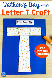 letter t craft for father s day t is for tie