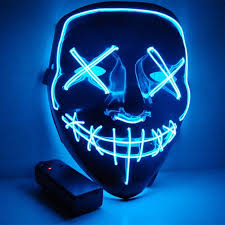 New Year Cosplay Led Light Mask El Wire Mask Up From The Purge Election Year Great For Festival Cosplay Halloween Costume Led Strips Aliexpress