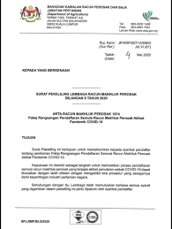 An act to control pesticides. Surat Pekeliling Lembaga Jabatan Pertanian Malaysia Facebook