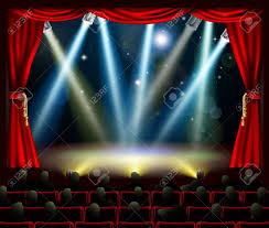 15262068 Audience In Silhouette Watching Stage With Stage Spotlights Light Show Stock Vector Jpg 1300 1101 Light Show Stage Spotlights Spotlight Lighting