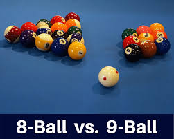 The game is therefore not played according to pub rules but ball in hand means a free choice of position on the whole table apart from when the foul was committed on the break. 8 Ball Vs 9 Ball Pool What S The Difference Read This Article To Find Out