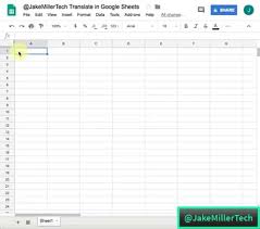 Use Google Sheets To Translate Batches Of Words Google Sheets Google Learning Languages