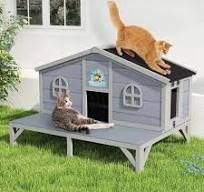 Coziwow 39''L Elevated Outdoor Cat House
