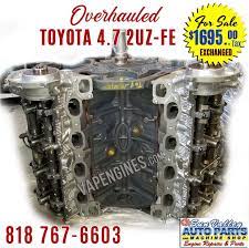 2001 toyora tundra v8 4.7l access cab. Toyota 4 7l Engine 2uz Fe Overhauled For Sale