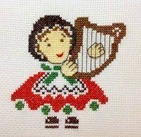 Cross stitch pattern photo conversion tutorial. Welsh Harp Dolly Cross Stitch Kit By Tasseldollies On Etsy 2 99 Cross Stitch Cross Stitch Kit Embroidery Hoop Art