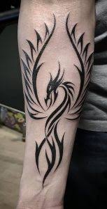 The tribal phoenix tattoos represent being born as new or rising above all the adversities to get a grip of the true power. Tribal Phoenix Tattoos Meanings Placement Tattoo Designs