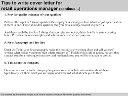 Take words and phrases from the original job posting and use them in your cover letter. Retail Management Cover Letter Sample
