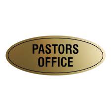 The ultimate guide to church staff: Signs Bylita Oval Pastors Office Sign Brushed Gold Small Walmart Com Walmart Com