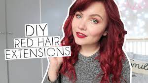 The color is complex, and if your hair is naturally dark, going scarlet red ahead, we asked the experts to break down everything there is to know about transforming your strands from brunette to brick red — and every shade in between. How To Colour Hair Extensions Red Cliphair 100 Human Hair Youtube