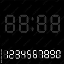 With over 8,000 freeware fonts, you've come to the best place to download fonts! 25 Best Clock Font Images Stock Photos Vectors Adobe Stock