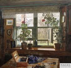 Nahecke Am Fenster Von Paul Kauzmann Interior Canvas Painting Oil On Canvas