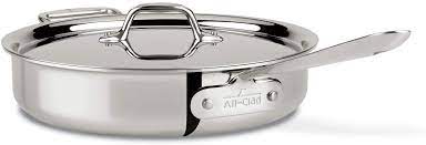 Pans made of stainless steel are usually dishwasher safe. Amazon Com All Clad 4403 Stainless Steel Tri Ply Bonded Dishwasher Safe 3 Quart Saute Pan With Lid Silver Home Kitchen