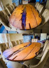 Mesa hecha de tronco deárbol. 96 Ideas De Mesa Resina Madera Y Resina Mesas De Madera Mesa De Resina