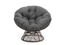 Check spelling or type a new query. Shangri La Papasan Swivel Wicker Outdoor Furniture Chair Grey Matt Blatt