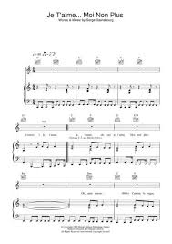 Je T 039 Aime Moi Non Plus By Serge Gainsbourg Serge Gainsbourg Digital Sheet Music For Piano Vocal Gui Digital Sheet Music Sheet Music Piano Sheet Music