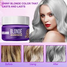 The manual doesn't tell you this. Purple Hair Mask Hair Conditioner Toner For Blonde Platinum Silver Hair Banish Yellow Hues Reduce Brassiness Condition Dry Conditioners Aliexpress