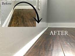 Note how many pieces of baseboard you need. How To Update Baseboards Sawdust 2 Stitches