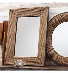 24 Nagina International Wall Mirror Rope Trim Circular Mirror Driffield Mirror Frame Diy Rope Mirror Mirror Wall
