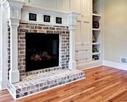 Brick Fireplace Design Ideas White Wash Brick White Wash Brick Fireplace White Brick Fireplace
