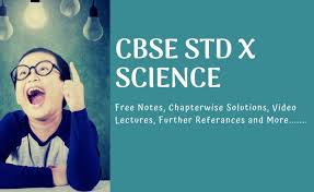 Free Study Materials for CBSE STD X Science Syllabus