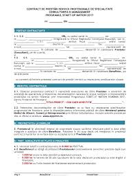 Start up nationsprijin pentru tinerii antreprenori. 01 Contract Consultanta Anexa 1