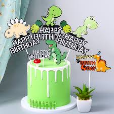 森系儿童节恐龙蛋糕装饰插牌宝宝周岁生日烘焙甜品台派对装扮道具 阿里巴巴1688 com 공룡케이크