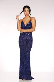 Navy Sequin Cross Back Fishtail Maxi Dress Quiz Clothing Fishtail Maxi Dress Prom Dress Quiz Ball Dresses