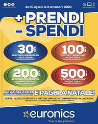 Volantino Euronics Piu Prendi Meno Spendi Dal 10 08 Al 3 09 2020 Euronics Volantino Offerte Nel 2020 Volantini Lidl Fotocamera Digitale