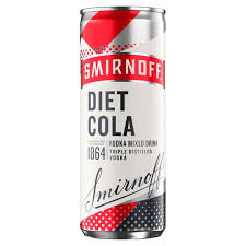 Smirnoff Diet Cola 250ml Tesco Groceries Check out our smirnoff vodka and selection for the very best in unique or custom, handmade pieces from our shops. smirnoff diet cola 250ml