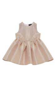 Infant Girls Bardot Junior Nola Shimmer Dress Size 3 6m Us