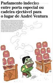 André ventura, terceiro classificado nas eleições presidenciais de 2021, foi retratado em formato de cartoon num vídeo criado pela 'spam cartoon' para a rtp notícias, onde também surgem marcelo. Ventura Bom Dia Alemanha