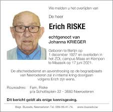 Erich RISKE († 17/06/2021)
