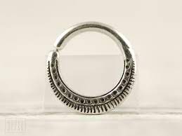 Septum Ring Nose Ring Body Jewelry Sterling Silver Bohemian Fashion Indian Style 14g 16g Gift For Her Se023sso In 2021 Septum Piercing Jewelry Septum Jewelry Nose Ring Jewelry
