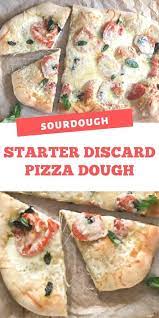 This Easy Sourdough Pizza Recipe Is Made With Your Own Sourdough Starter Discard Homemade Pi Sourdough Starter Discard Recipe Starters Recipes Sourdough Pizza