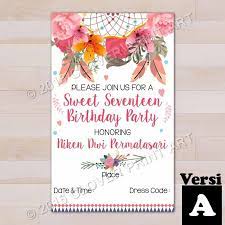 Meriahkan acara ulang tahun dan pesta lainnya dengan balon huruf & angka terlengkap di sini! Isi 10 Kartu Undangan Ulang Tahun Birthday Invitation Remaja Sweet Seventeen Shopee Indonesia