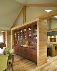 White flower plot and blue wall interior. House With Natural Wood And Stone Interior And Exterior Digsdigs