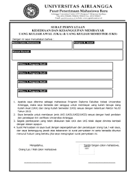 Meski sebenarnya surat pernyataan jika peserta tidak diterima sbmptn, maka besaran pengembalian uang adalah selisih biaya kegiatan. Surat Pernyataan Kesediaan Dan Kesanggupan Membayar Uang Kuliah Awal Universitas Airlangga Fill Online Printable Fillable Blank Pdffiller