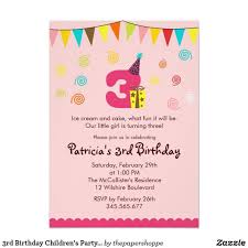 Birthday Party Invitations Online Third Birthday Invitation Third Birthday Invitations Online Birthday Invitations First Birthday Invitations