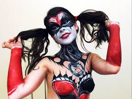 Lego the joker notorious lowrider in the city street with batman, batgirl, the joker, harley quinn minifigures. If Harley Quinn And Gene Simmons Had A Daughter Self Body Paint By Kickaz Pics