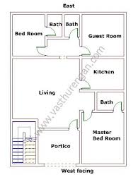 32 Famous House Plan Design West Facing Per Vastu In 2020 West Facing House Small House Plans House Plans