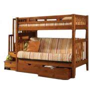 If you're going to be constructing it by yourself the length and width of the mattress you get should match the length and width of the bunk bed. Shop Totally Kids Futon Bunk Bed Twin Over Futon Bunk Bed Wood Futon Bunk Bed