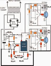 Battery charger circuit using silicon controlled rectifier circuit diagram. 3 Step Automatic Battery Charger Controller Circuit Homemade Circuit Projects