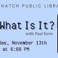 AI: What is It? with Paul Kern - Hatch Public Library, 111 W State St Event Image
