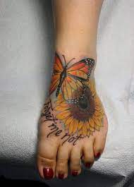 45 Inspirational Sunflower Tattoos Cuded Sunflower Foot Tattoos Sunflower Tattoo Shoulder Sunflower Tattoo