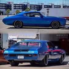 Black Matte Black 1970 Chevelle Ss Becausess 70 Chevelle Blue Black Pro Touring Painted Bumpers Concave Wheels Forgeline Jcg Restoration Chevelle Chevy Muscle Cars 70 Chevelle Muscle Cars