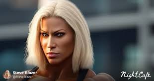 Hyperrealistic Muscle Girl in Sling Bikini