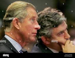 The prince of wales and chancellor gordon brown. hi-res stock photography  and images