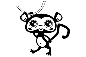 Download Cute Brown Monkey With Purple Big Eyes Svg Cut File By Creative Fabrica Crafts Creative Fabrica PSD Mockup Templates