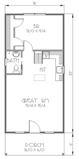 Bungalow Style House Plan 1 Beds 1 Baths 812 Sq Ft Plan 423 38 Main Floor Plan Housepl Cabin Floor Plans Tiny House Floor Plans Bungalow Style House Plans